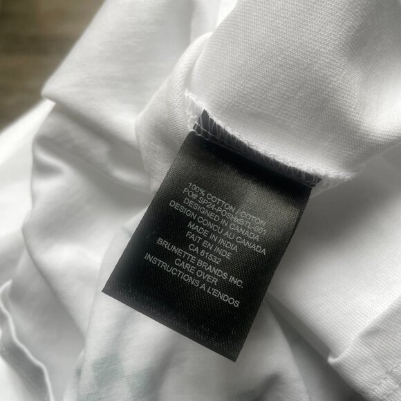 Brunette the Label x Poshmark Exclusive Collection Cotton White Graphic Tee - Picture 9 of 12